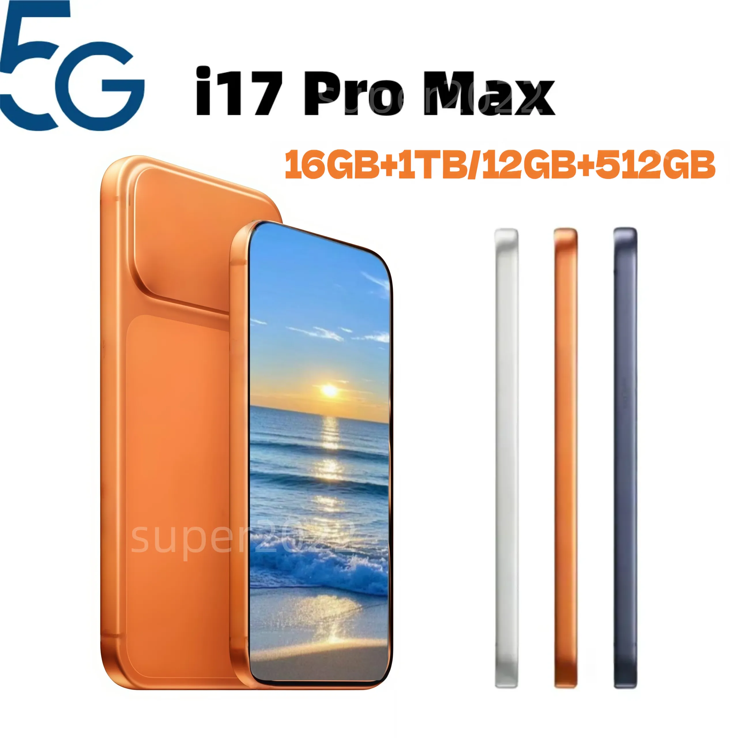 i16 i17 Pro Max cell phone 16+1TB Mobile Unlock Free Logistics USPS 5G Smartphone WCDMA 6.9-inch Full Screen HD