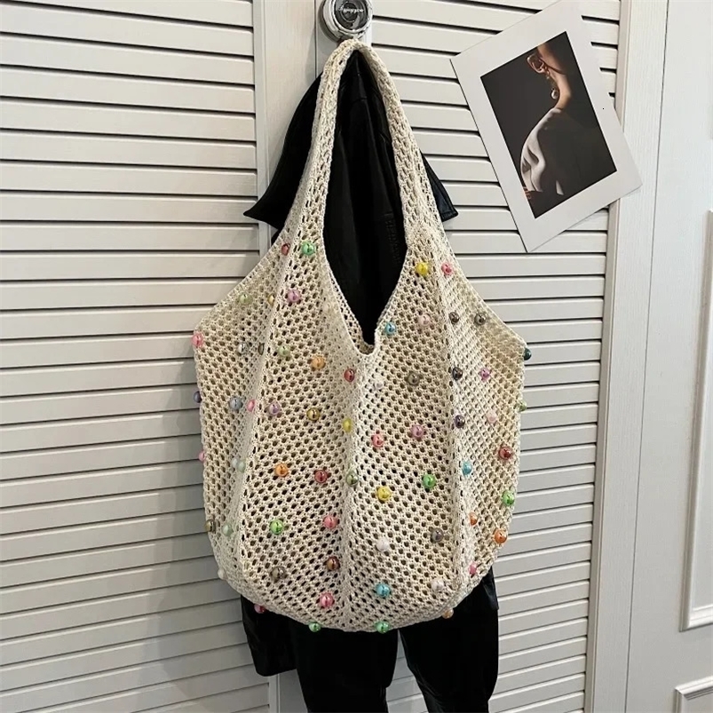 Fashionable Young Womens Shoulder Bag Summer Casual Resort Style Beach Woven Handbag Bolsas Para Mujeres 240909