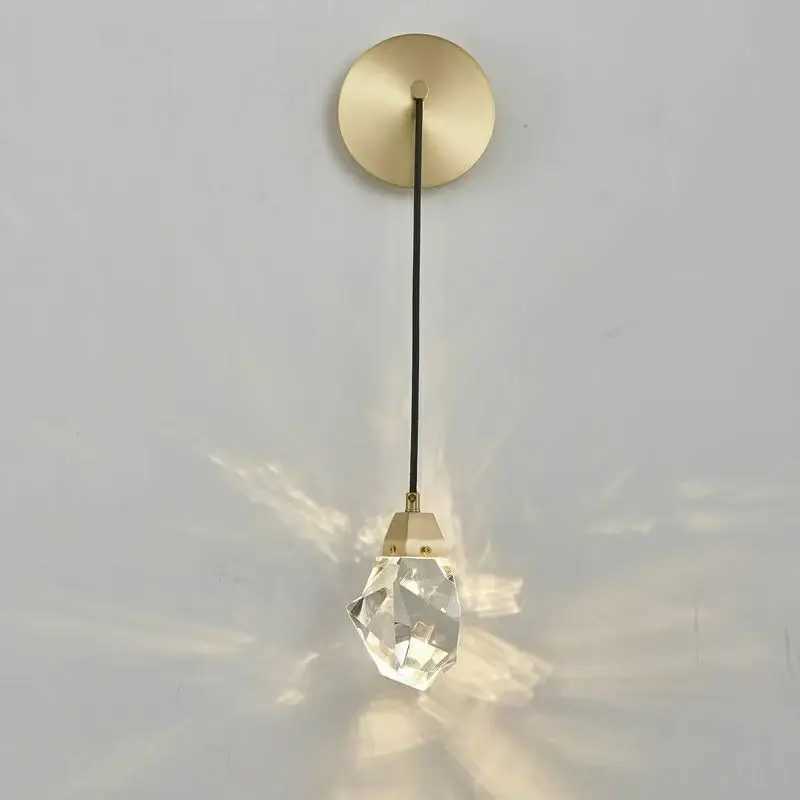 Crystal indoor chandelier modern simple bedroom aisle restaurant chandelier background wall bar entrance wall lamp C251124