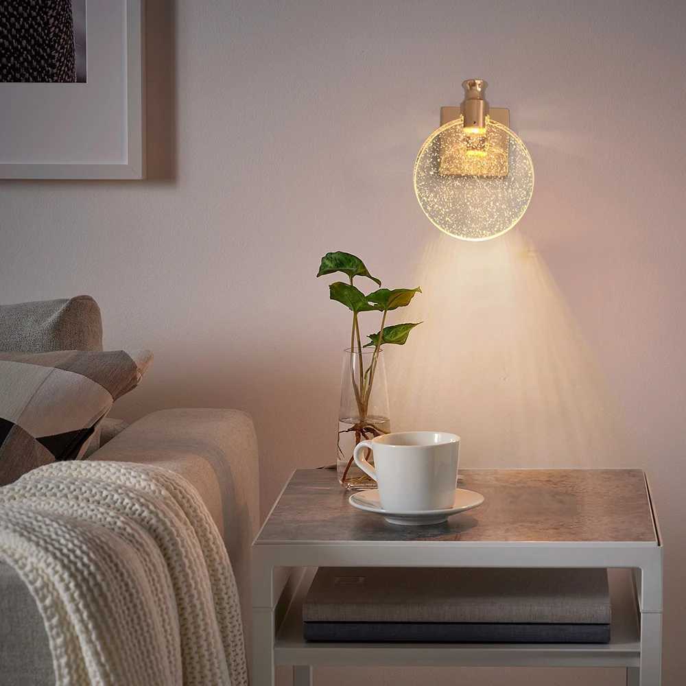 Modern Crystal Wall Lamp Bedroom Bedside Living Room Restaurant Background Wall Aisle Staircase Lamp Wall Led Light Sconce C251124