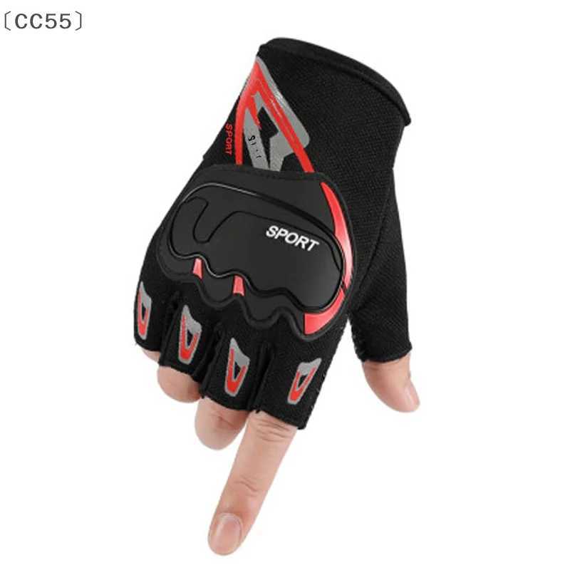 CC55Half Finger Gloves Breathable NonSlip Gloves Shock Absorption Sports Gloves For Outdoor Riding Fitness Cycling Fishing J250922