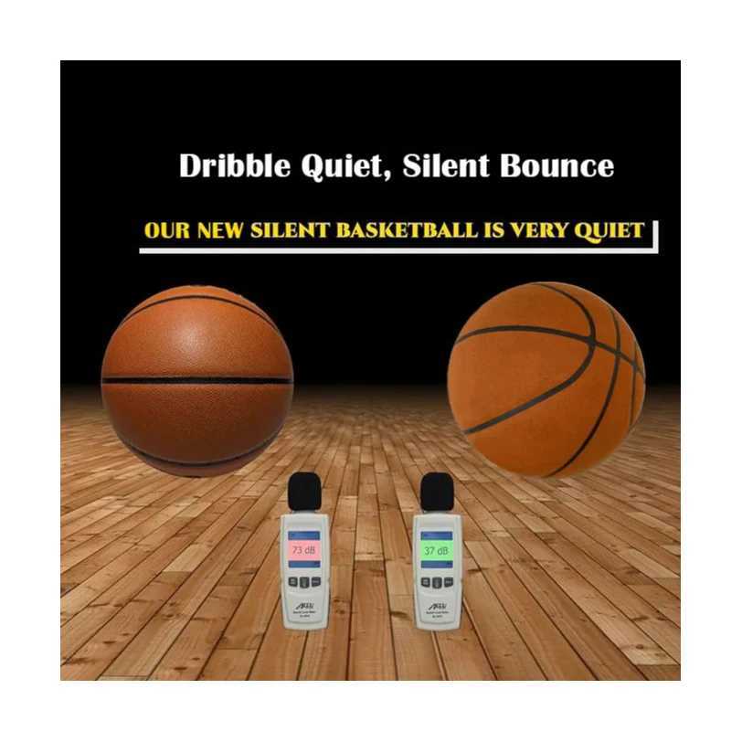 Silent Basketball Size 729565 Dribbling Indoor Grooved Airless Foam Basketball Quiet Dribbling Training Silent Ball Hoop J250923