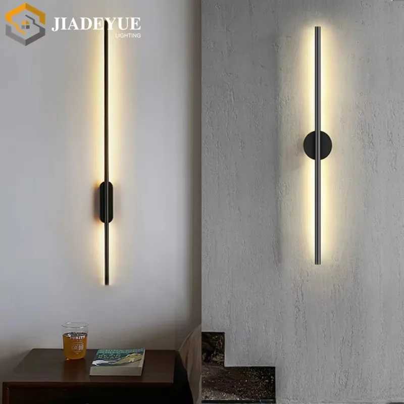 Modern led long wall lamp Nordic minimalist living room sofa TV bedroom bedside lamp indoor wall lamp C251124