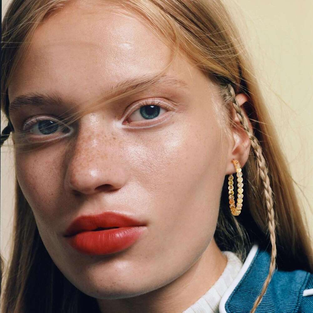 Heart Cubic Zirconia Large Hoop Earrings for Womens Sier 14k Gold Plated Hypoallergenic Rhinestone Hoops Earring Sparkly Jewelry Gift 30/40/50/60mm