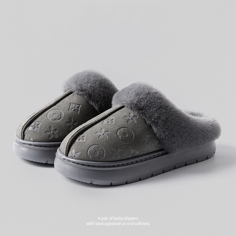 Designer shoes hot free shipping Winter New Shoes with Velvet Warmth Thick Bottom Cotton Shoes Outdoor Fashion Cotton Trailers