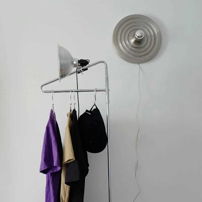 2025 Medieval Bauhaus Wall Lamp LED Metal Silver Ripple UFO Wall Lamp Bedroom Living Room Background Wall Corridor Light C251124