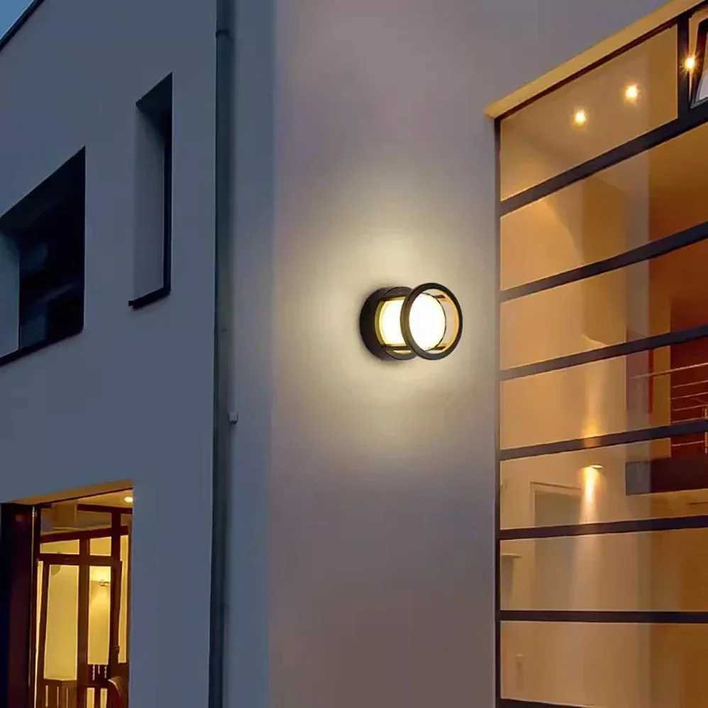 LED Outdoor Wall Light AC85265V Waterproof IP65 Motion Sensor Wall Lamp For Balcony Garden Corridor Entryway Home Decoratioan C251124