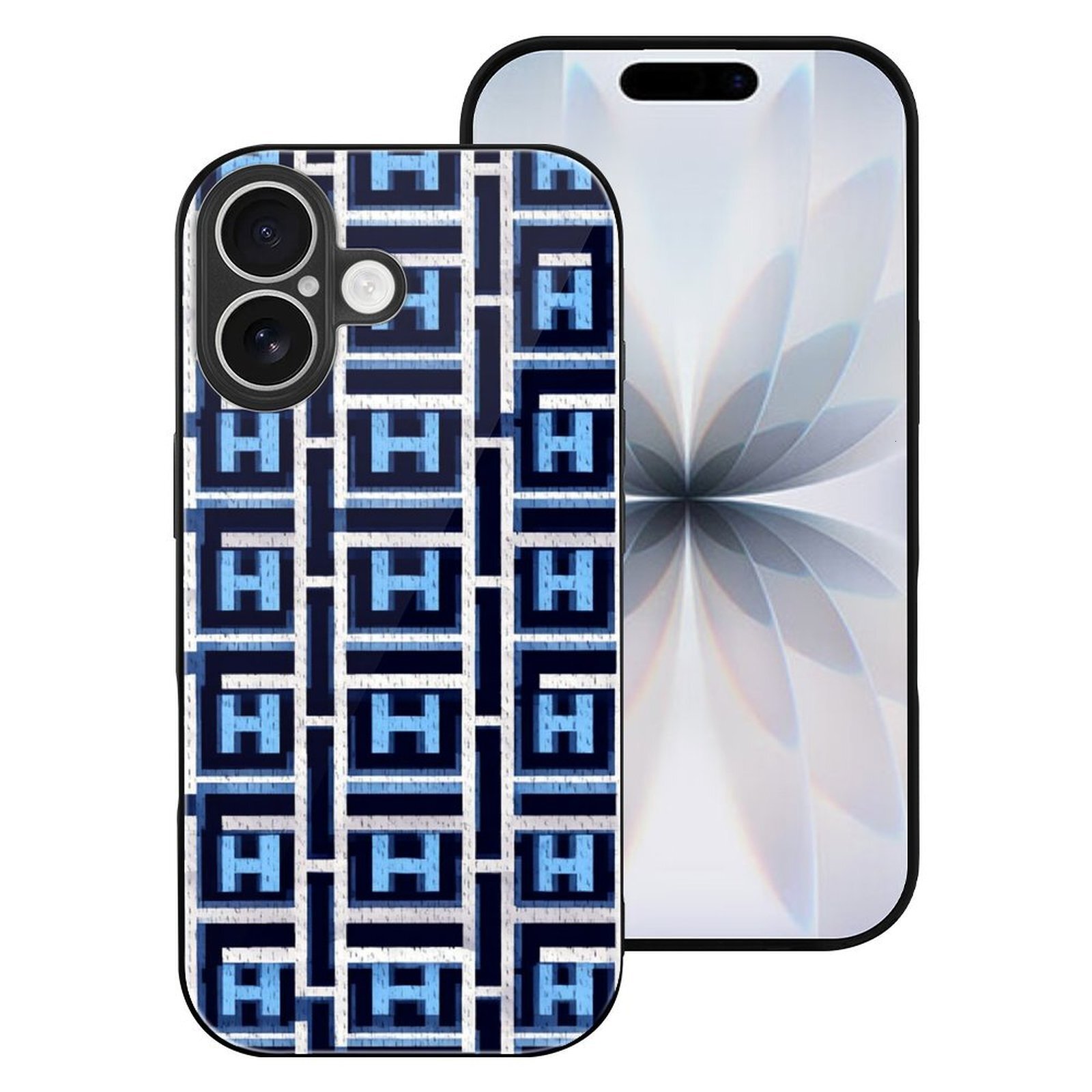 Her H Designer custom iphone 17 case luxury iphone glass material New original casing! Suitable for iphone 16 15 14phone case, 17ProMax, new 17Pro mag