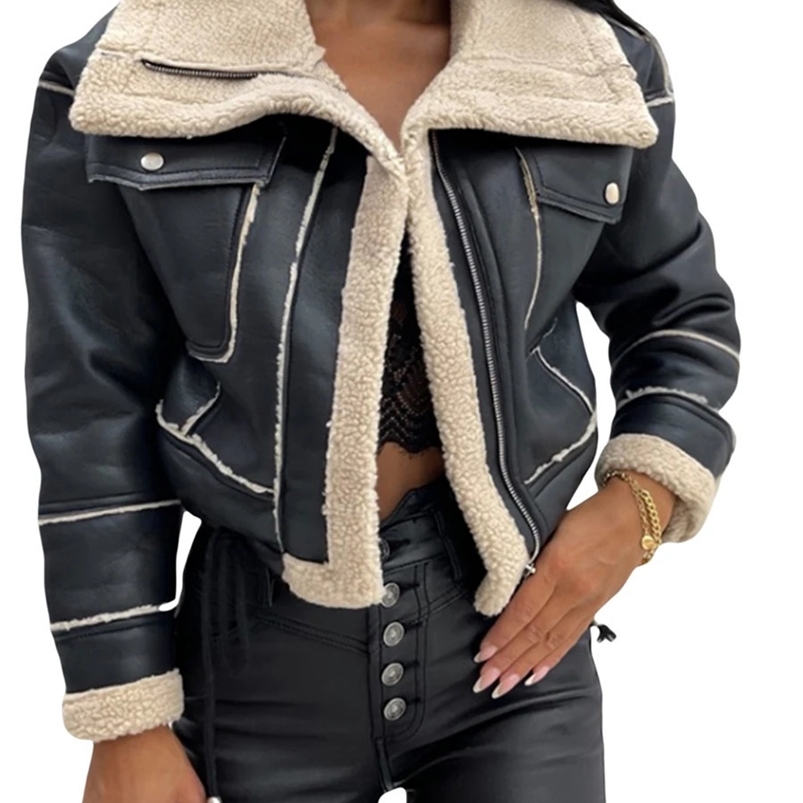 Womens Faux Leather… - image