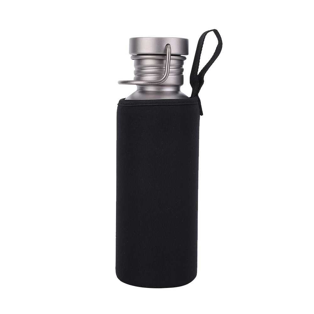 500600750ml Titanium Water Bottle with Lid Portable Sports Kettle LeakProof Lightweight Drinking Bottle for Outdoor Picnic J250923