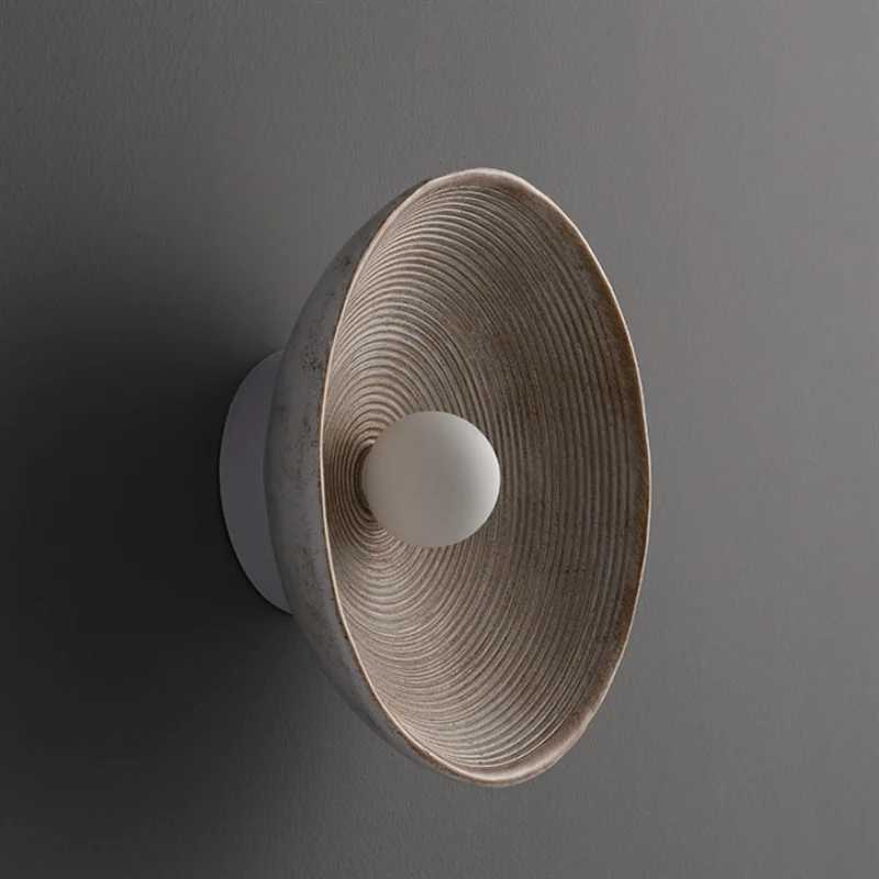 Retro Style Round Resin Material Wall Lamp Indoor Corridor Home Decoration Plastic Shade G9 Light Sconce LED Simple Design Light C251124