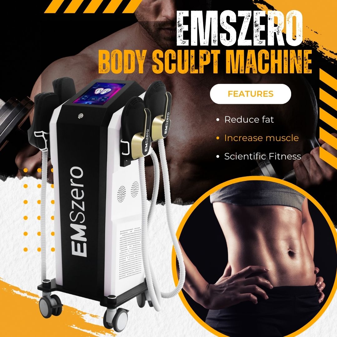 EMS Body Sculpting Machine EMSZERO 15Tesla 6500W Fat Burning Muscle Toning Device For Professional Beauty Salon Spa Slimming Equipment Women Men Body 