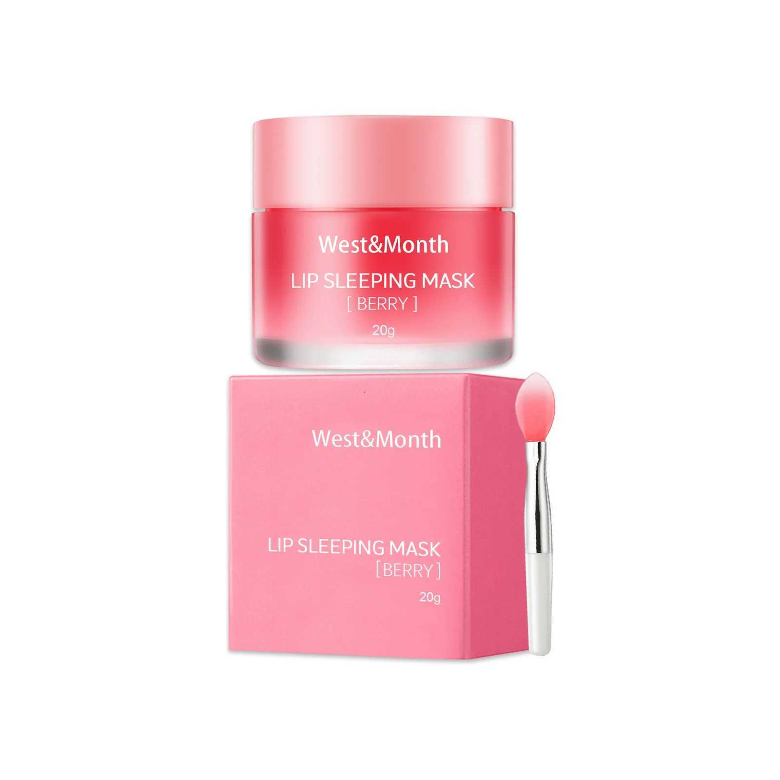 WestMonth 20g Moisturizing Lip Sleeping Mask Night Sleep Maintenance Nourish Fade Lip Lines Remove Dead Skin Repairing Lip Balm F250922