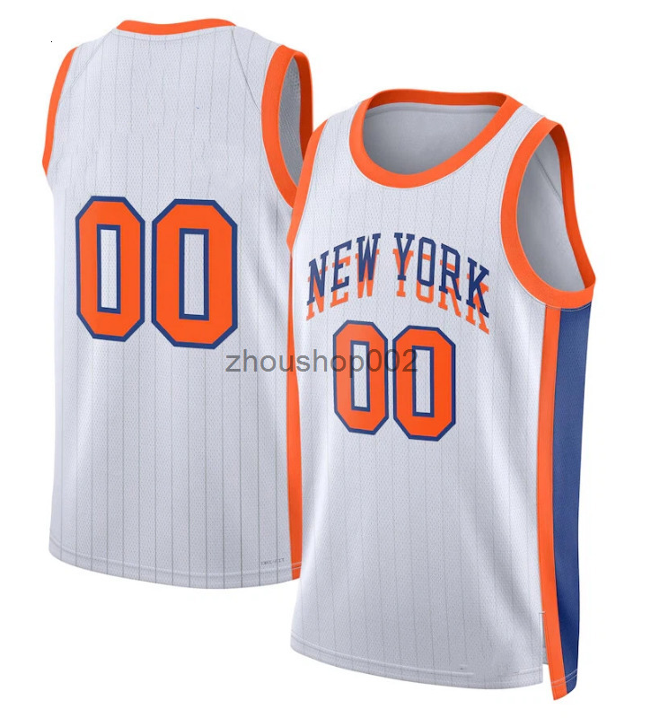 Jalen Brunson Knickss Basketball Jerseys Karl Anthony Towns Mikal Bridges OG Anunoby Josh Hart Miles McBride Guerschon Yabusele Robinson City Custom J
