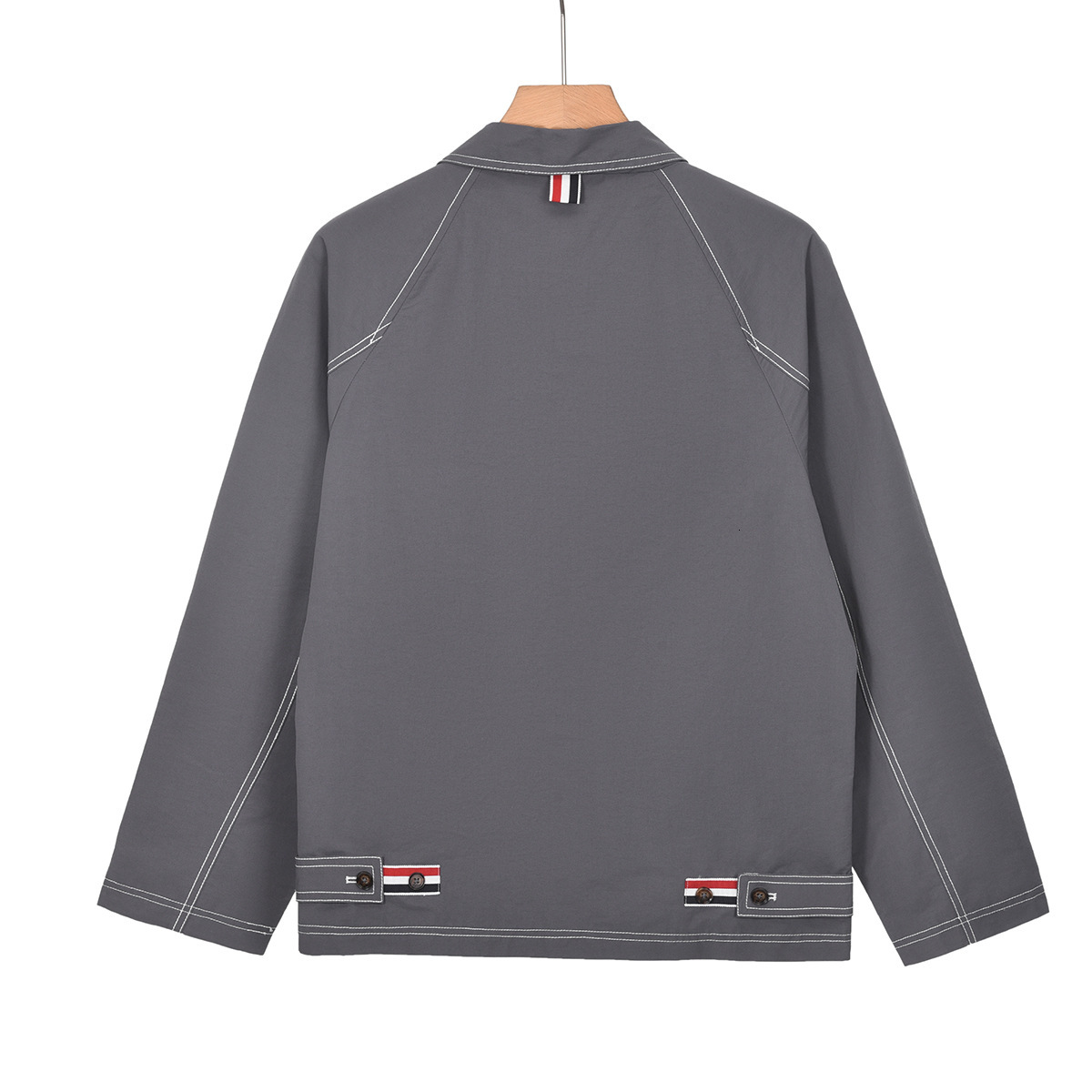 2025 Autumn New TB BROWIN Men's Turn-Down Collar Korean Style Casual Raglan Sleeve Lined Jacket