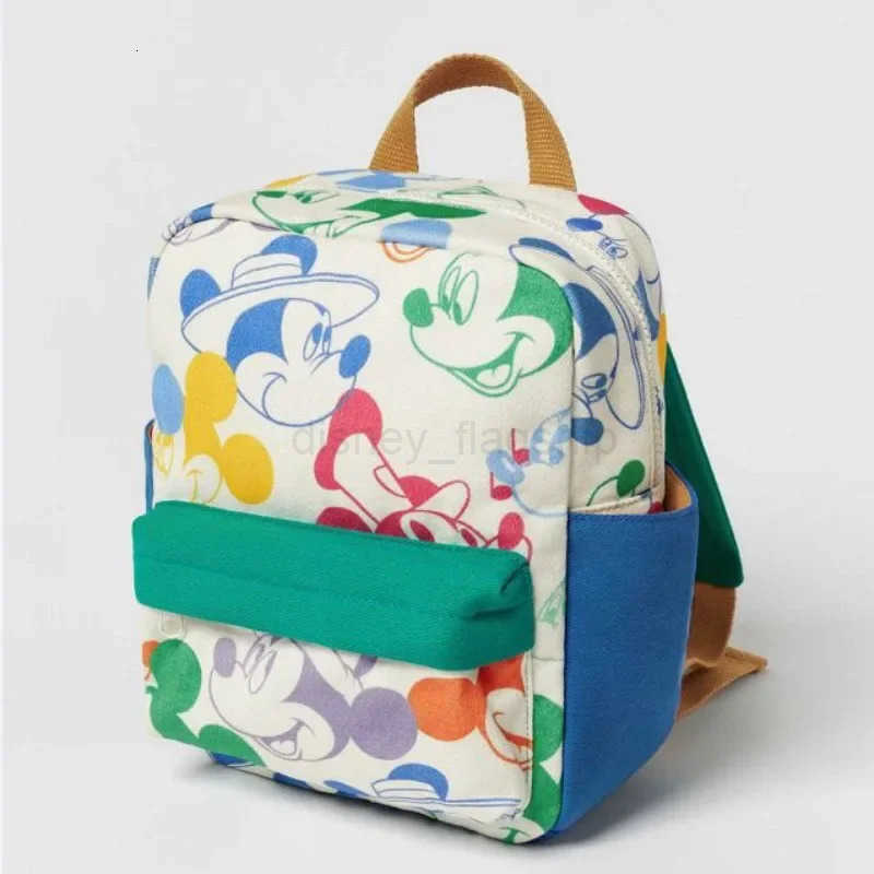 Disney Cartoon Backpack Womens Mickey Mouse Donald Duck Pattern Student School Bag Large Capacity Backpack Girls Shoulder BagXJ250923