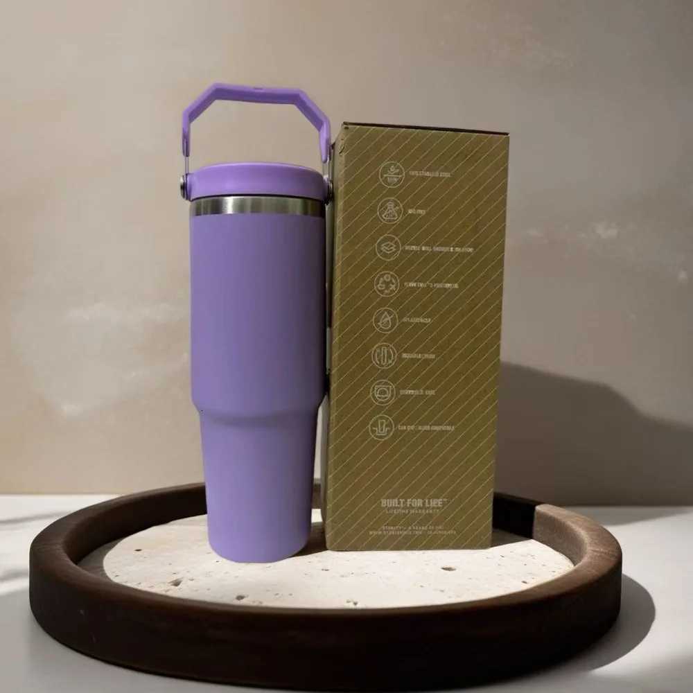 Double Wall Insulated Coffee Tumbler 30oz 887ml Spill Proof Lid Sweatproof Durable Metal Cup for Construction Work D250922