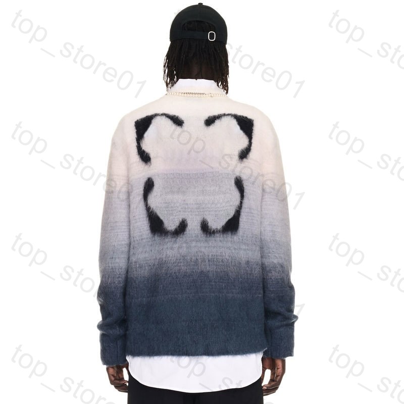 5A New Designer Off White Sweater Luxury Men's Designer Crew Neck Sweater oft Knitted Cotton Blend Pure Cotton Sweater essential Casual Women Loose Sweaters