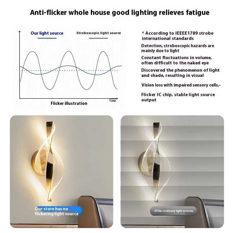 Modern Gold Iron Wall Lamp with Simple Creative Acrylic Lamp Shade Luxury Small LED Wall Light for Living Room Bedroom Bed C251124