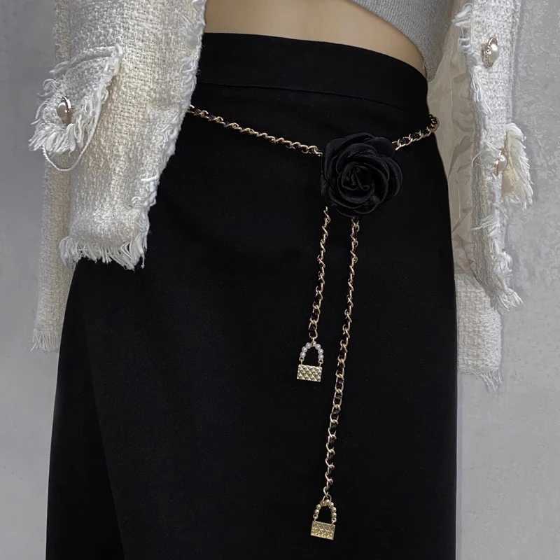 Fashion Flower Chain Belt Gold Silver Adjustable Design Punk Metal Belts for Women High Quality Luxury Dress Pant Chains11 D250925