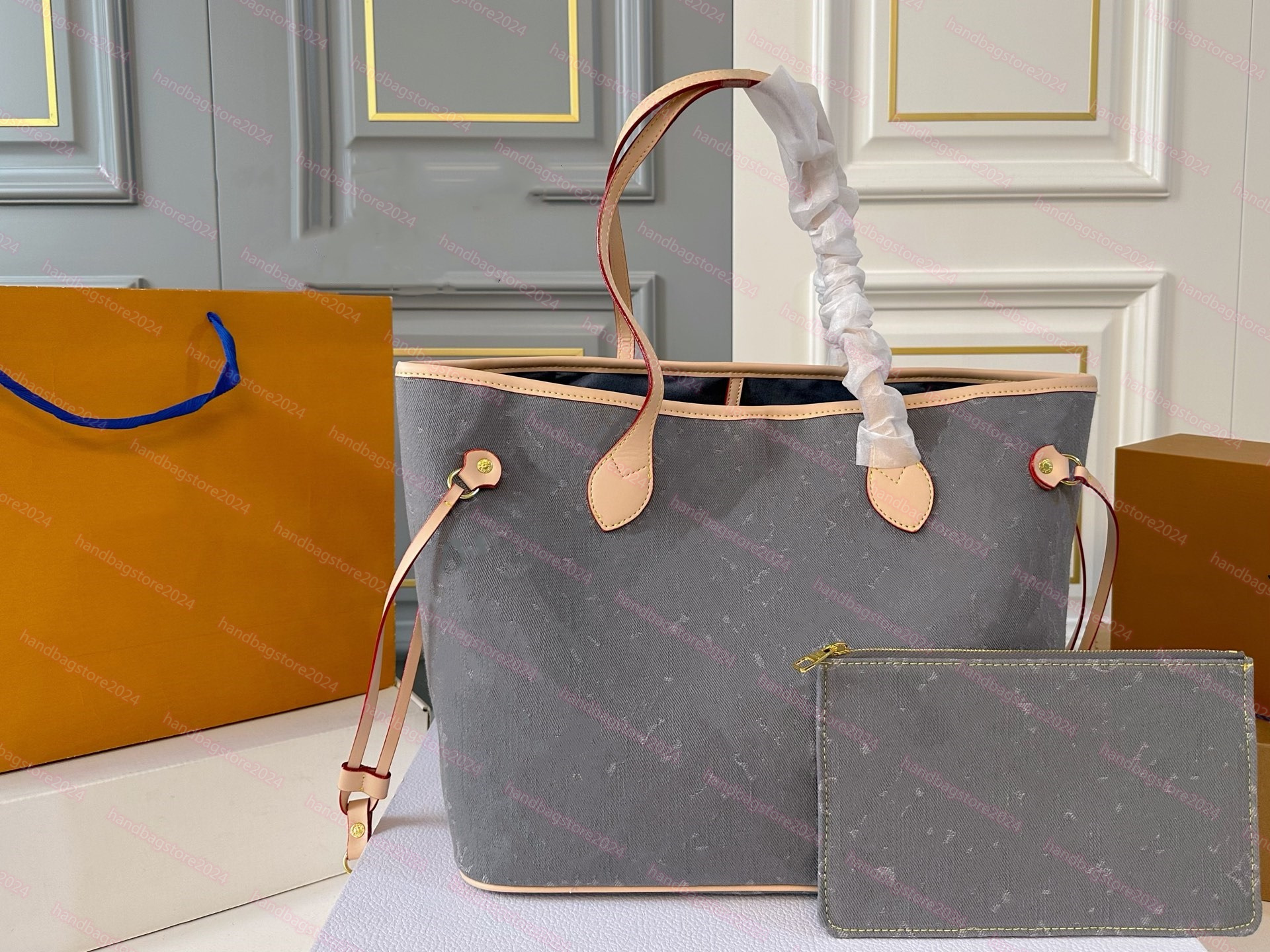 Luxurys denim neverf handbag Designers Bags shoulder bag Messengers bag Classic Style Fashion Shoulder Lady Totes handbags purse monther shopping bags wallet