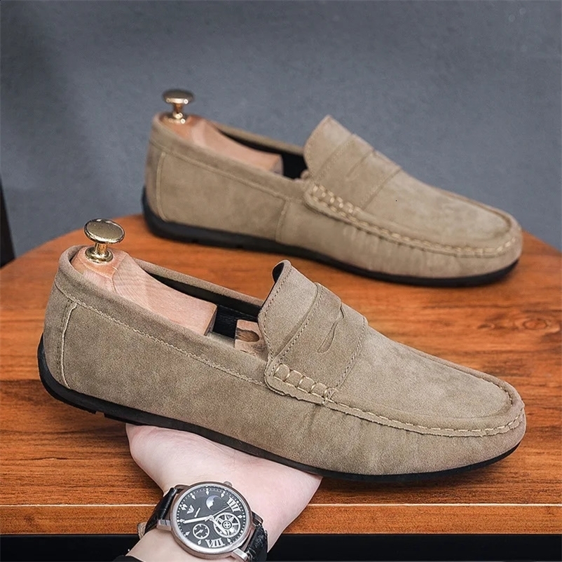 Mens casual shoes summer Moccasins mens casual shoes non slip flat lightweight soft slip driving shoes Sapatenis Masculino 240930bj