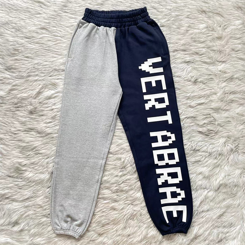 Men's Pants Grey Blue Print Men and Women Pants 2026ss