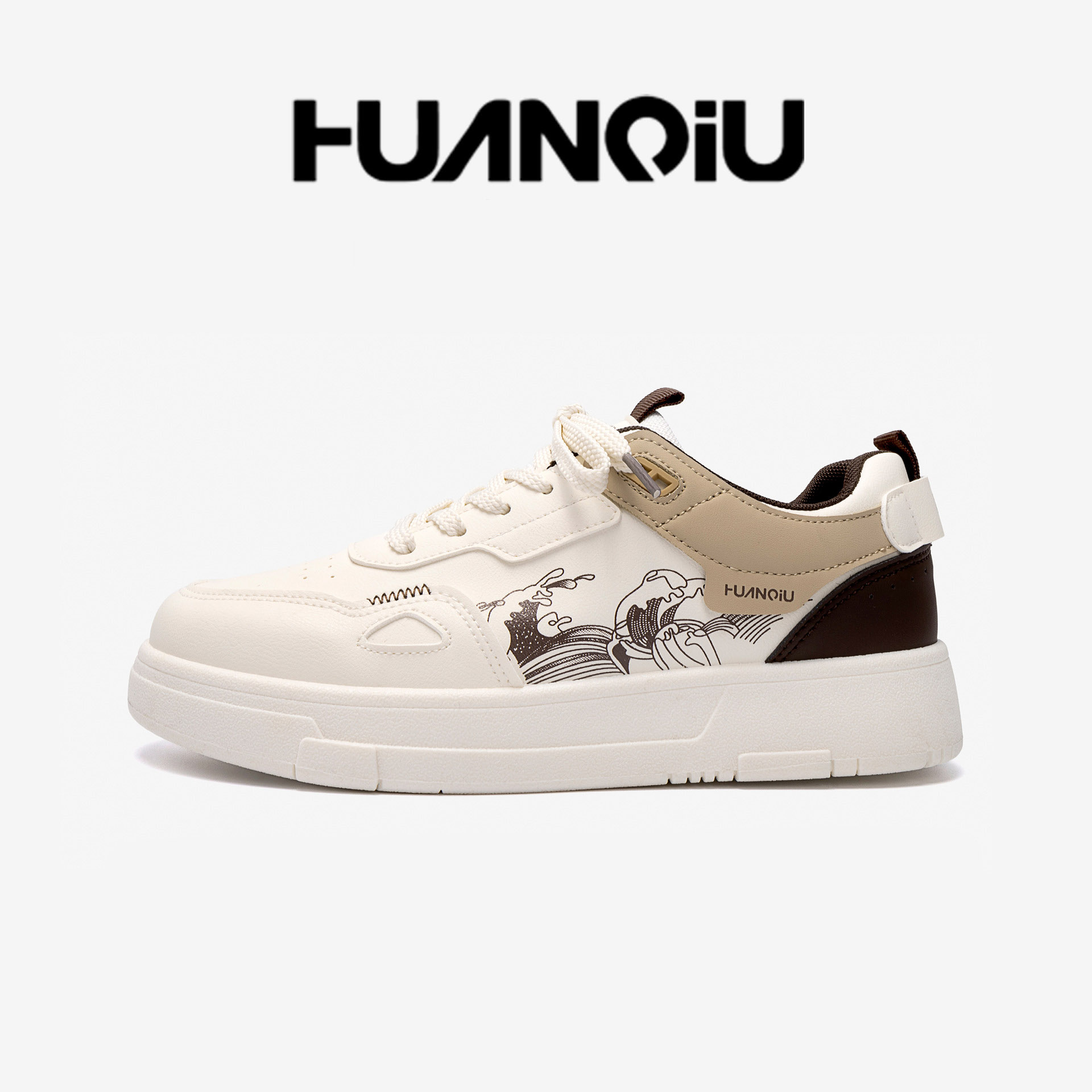 HUAN QIU Free shipping Designer Casual Shoes Men versatile casual board shoes men low top white shoes fashion outdoor