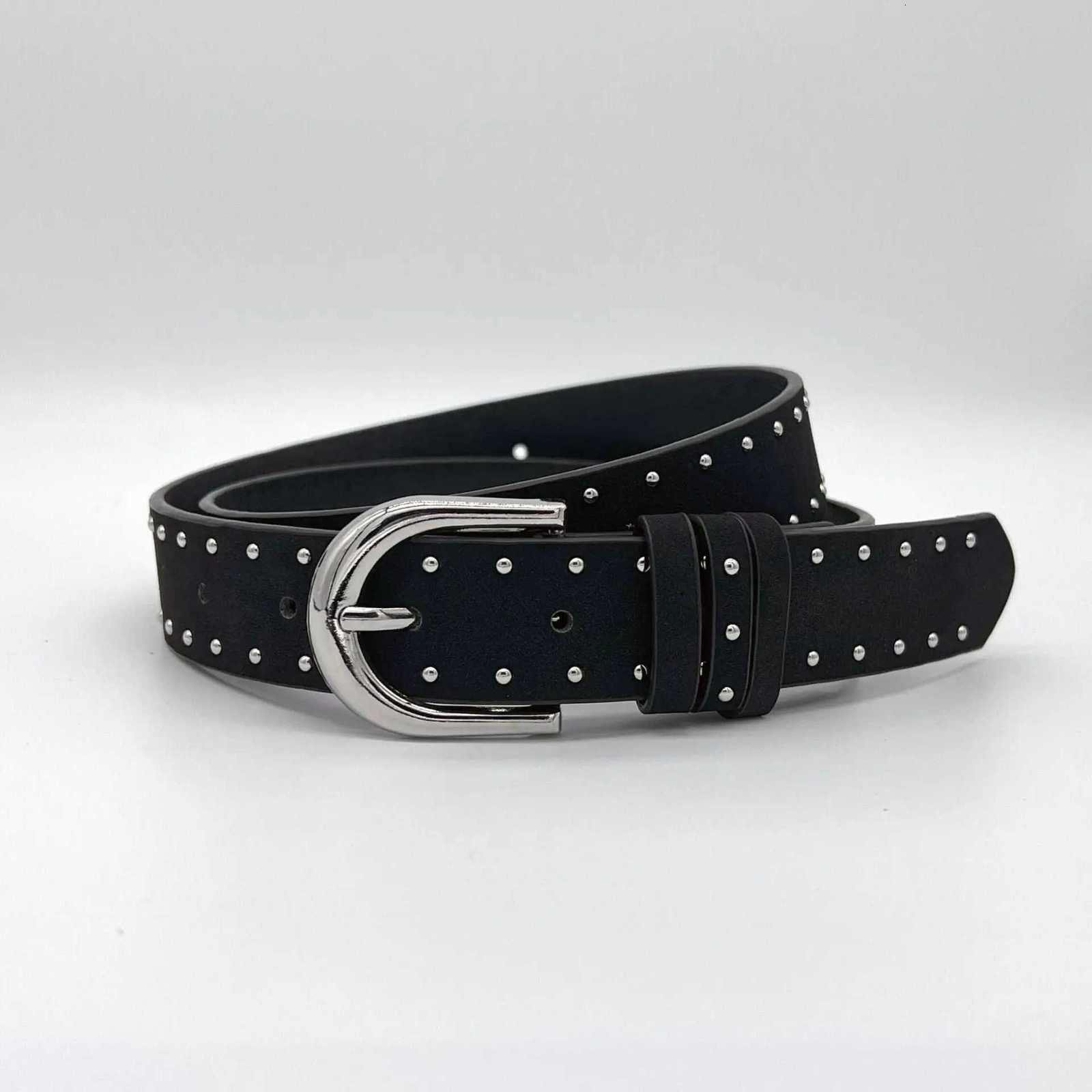 Ladies rivet belt simple needle buckle belt personzed tren retro versatile decorative pants belt W250923