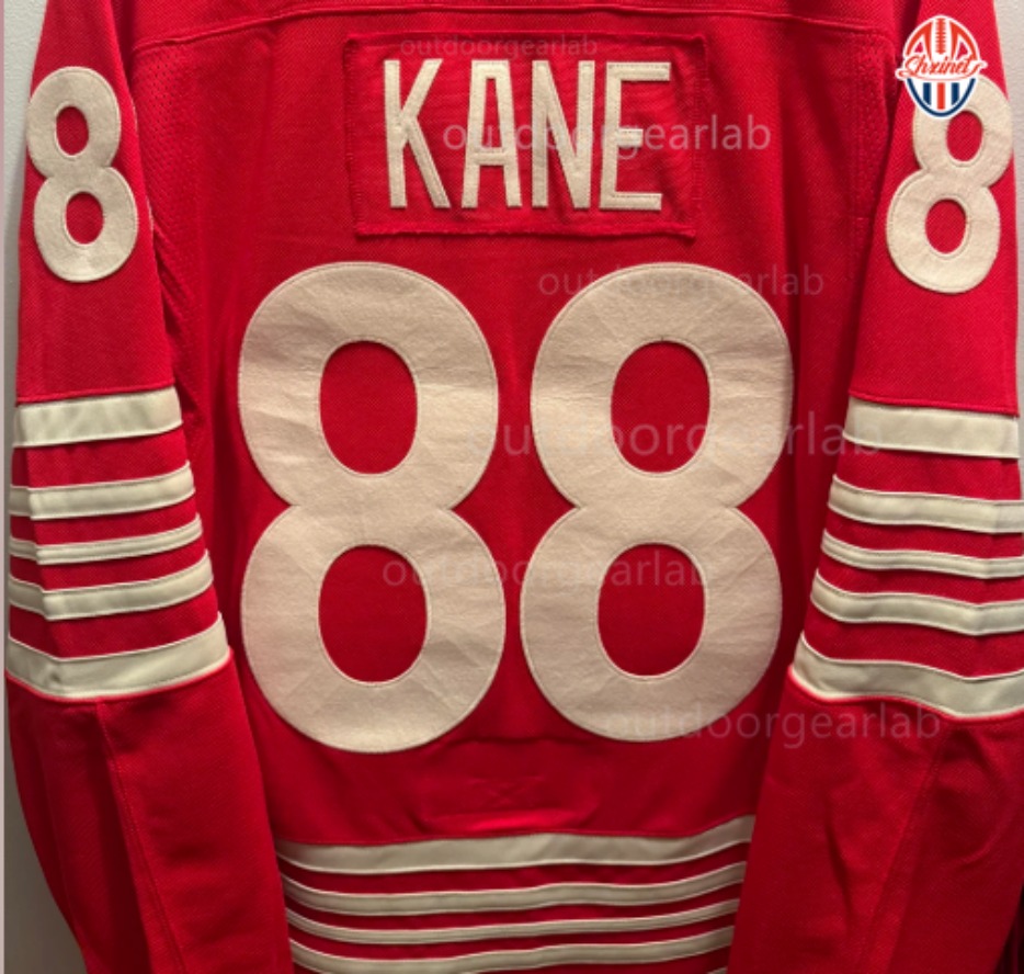 outdoorgearlab 88 Patrick Kane 2025-26 Red Hockey Jersey Larkins Alex DeBrincat Seider Yzerman Lucas Raymond Gibson Custom Stitched Sweater Casual Wear Streetwear