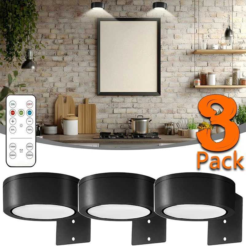 3Pcs Magnetic Painting Light Dimmable Indoor Picture Wall Lamp LED Wireless Art Frame Lights With Remote C251124