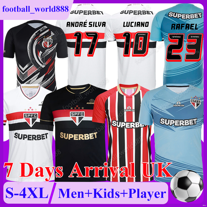 P-4GG Sao Paulo FC 25 26 Soccer Jerseys ANDRE SILVA LUCIANO FERREIRINHA 2025 Football Shirt LUCAS ARBOLEDA CALLERI football kits FRANCISCO TAPIA Men Kids Kit Socks Set