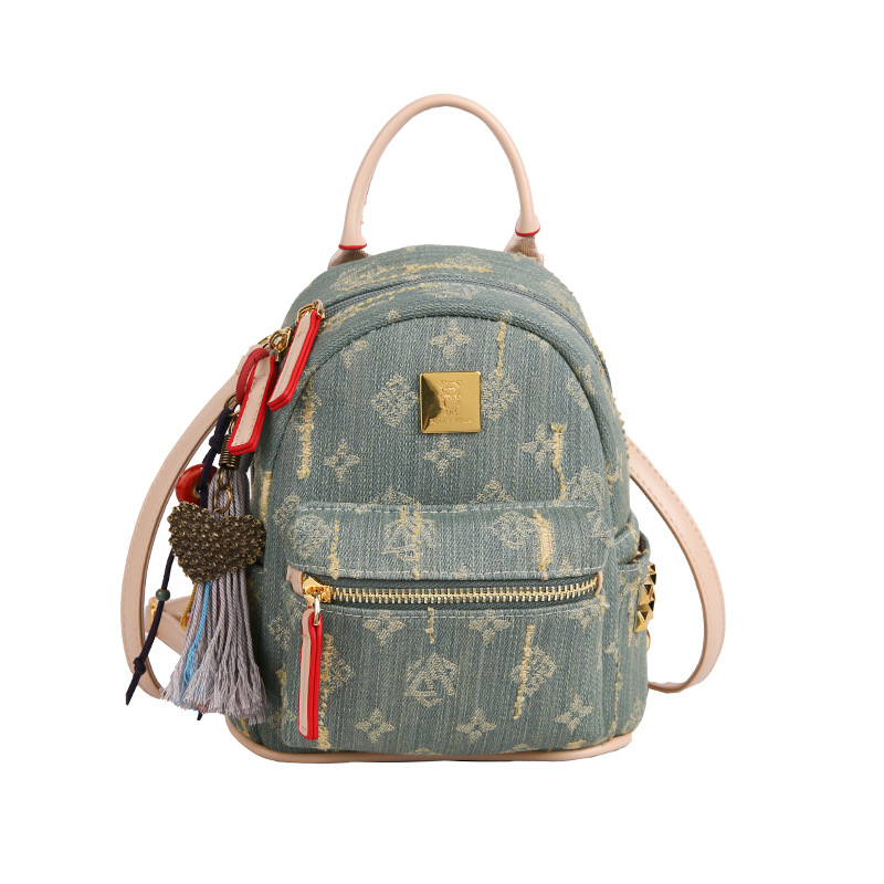 free shipping designer bag New Fashion Backpack Cowboy Large Capacity Backpack outdoor Travel Bag for woman