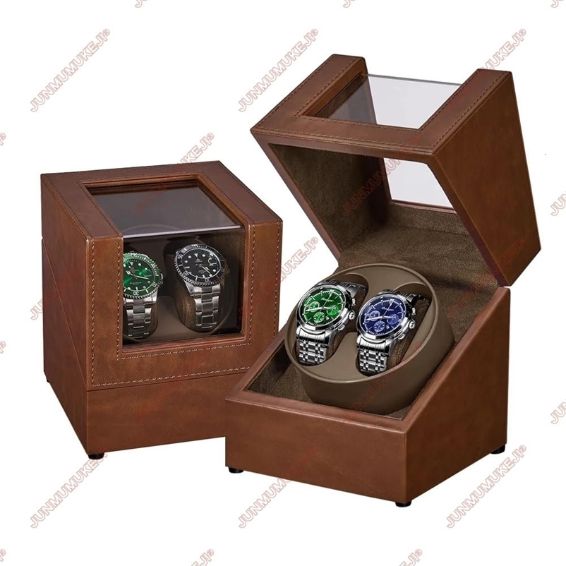Watch Winder for Automatic WatchesAutomatic Watch Winder Box with Quiet Japanese Mabuchi Motor 250306bj