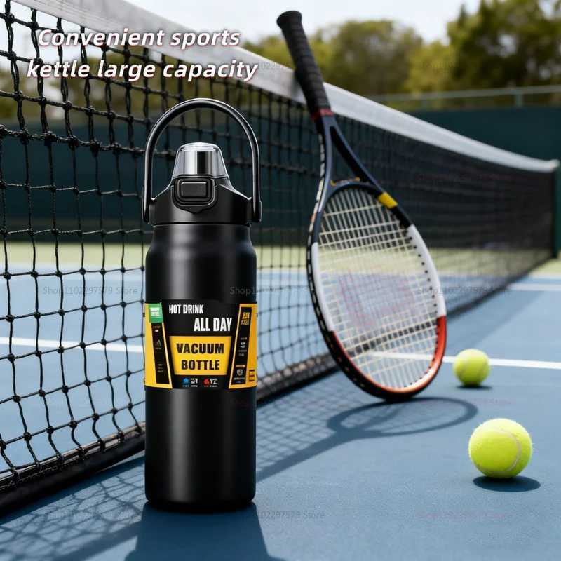 Stainless Steel Insulated Travel Mug 1000ml 1500ml Large Capacity Camping Cup Leakproof Thermos for Outdoor Car Kitchen New 2025 J250923