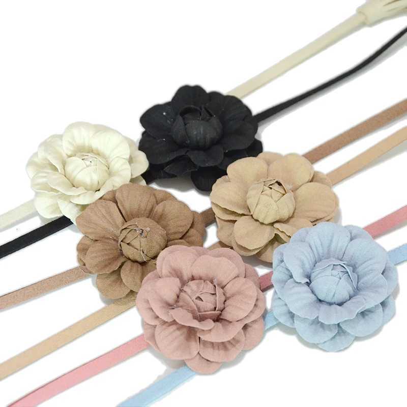 Fashion Womens Waist Rope Lotus Shape Tassel Self Knot Thin Belt Black Khaki Pink Brown Beige Dress Bow Waist Chain Bg16551 D250923