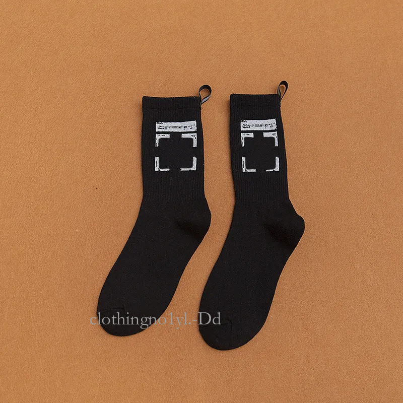 Off Whitesock Designer Sock Hip Hop Socks For Men: Designer Letter Printed Casual Sports Socks - Trendy Stacked Socks High Quality Comfortable Breathable 6c0