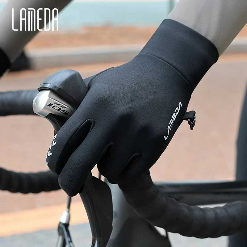 LAMEDA Winter Cycling Gloves for Men Thermal Bike Gloves Touchscreen AntiSlip Full Finger Mountain Road Bicycle Riding Gloves J250922