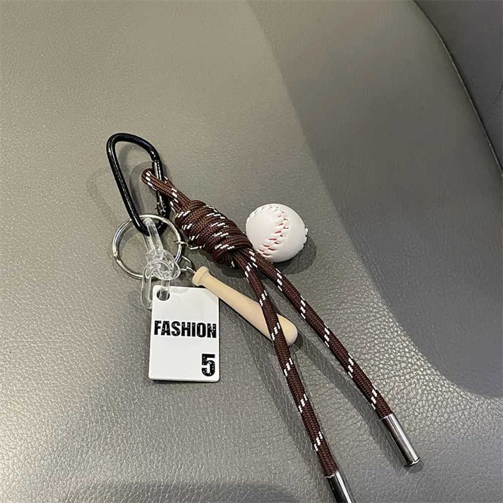 Korea Cute Sport Baseball Badminton Tennis Braided Rope Pendant Strap Cord For iPhone Pendant Keyring Bag Girl Phone Chain Decor D250923