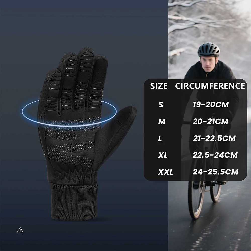 Autumn Winter Gloves Warm Lining Running Gloves Nonslip Driving Touchscreen Outdoor Sports Bike Cycling Gloves Men Women J250922