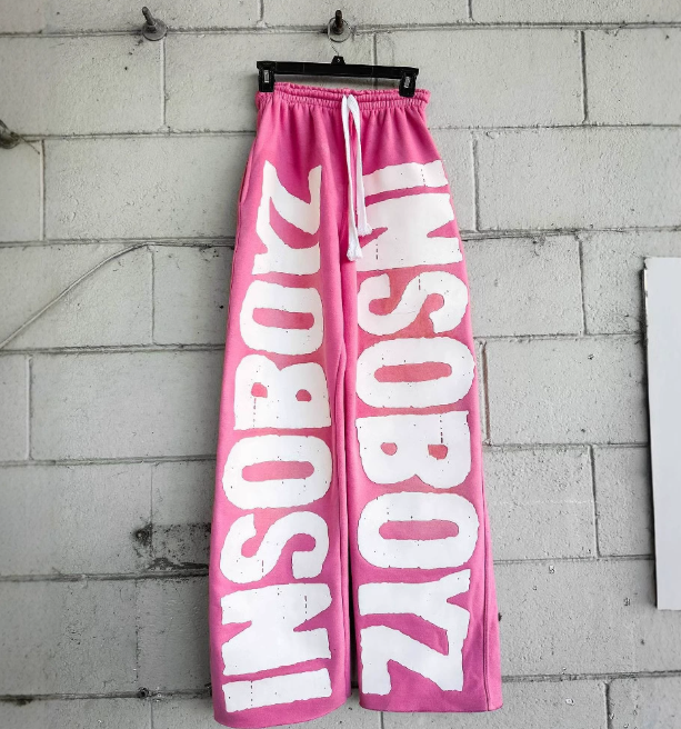 Y2K American Fashion Oversized Letters Loose Jogging Pants Mens and Womens Harajuku Hip-Hop Letters Casual Joker Sweatpants 250806
