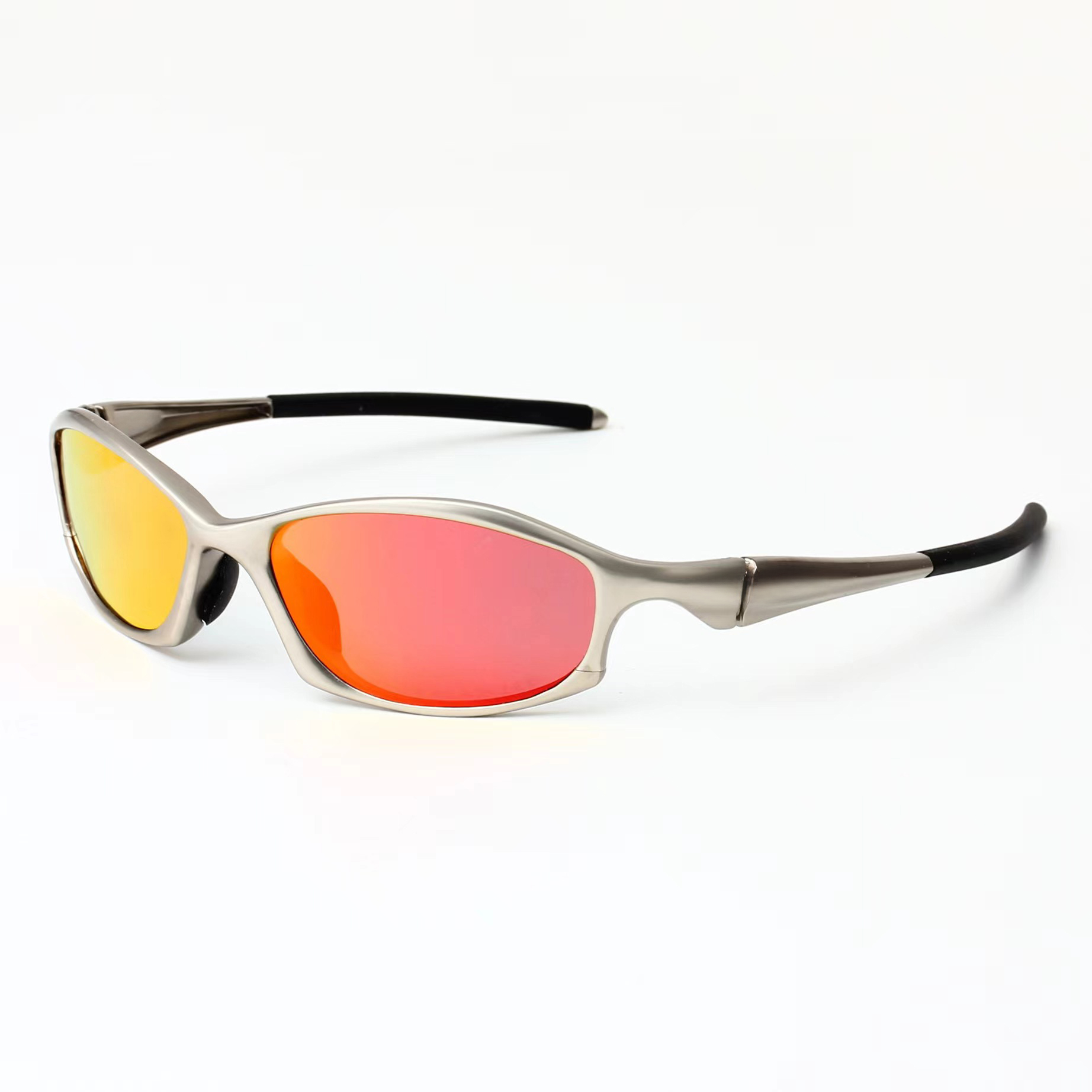 Metal Glasses Retro Outdoor Dressing Concave Style Cycling Polarized Sunglasses Zinc Alloy Sunglasses