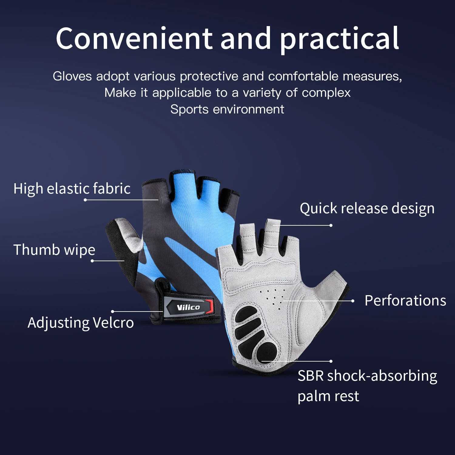 Half Finger Cycling Gloves Summer Bicycle Gloves Shockabsorption Breathable Mountain Bike MTB Gloves Cycling Accessories J250922