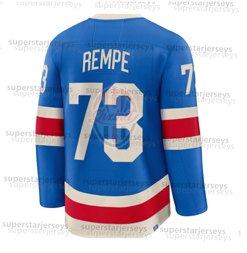 2025 Centennial 10 Artemi Panarin NY hockey jersey 11 MESSIER Matt Rempe 23 Adam Fox Igor Shesterkin Mika Zibanejadd Trocheck JT Miller Alexis Lafreni