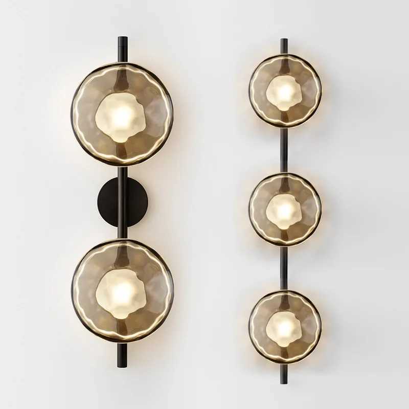 Modern Minimalist Shaped Glass Wall Lamp Nordic Living Room Designer Lights for Bedroom and Study Decoration Creative Art Light C251124