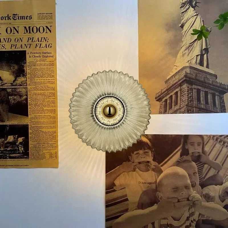 Glass Wall Lamp Glass Wall Sconce For Corridor Background Bedroom Living Room Bedside Ambiance Wall Light Indoor Home Decor C251124