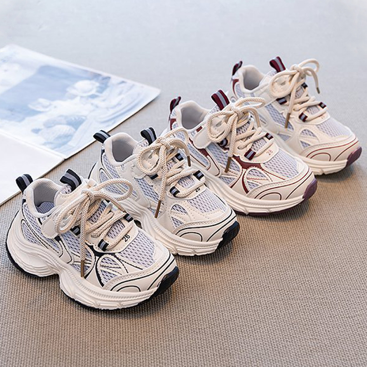 Kids Designer Shoes Toddler Walking Running Shoes Trainers Children Mesh Style Child Boys Girls Happysteps Sports Sneakers Shoes Sizes 26-37 US9C-US5Y