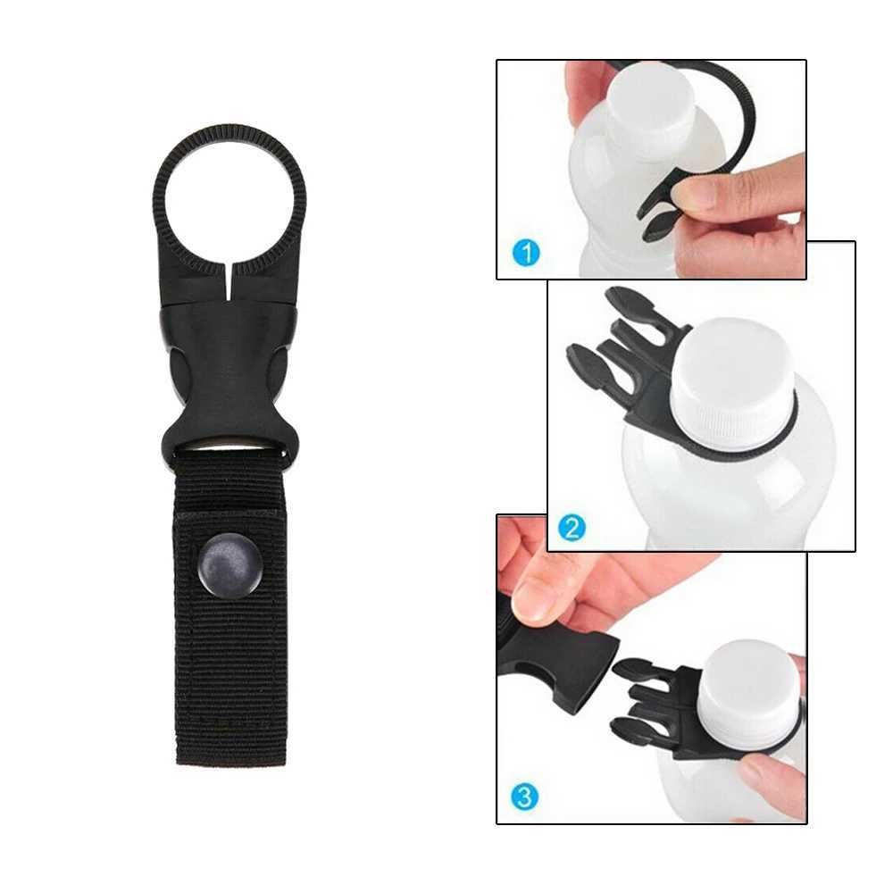 Outdoor Waterbottle buckle hook Nylon Webbing Buckle Hook Climb Carabiner Belt Backpack Hanger Camp Water Bottle Holder Clip J250923
