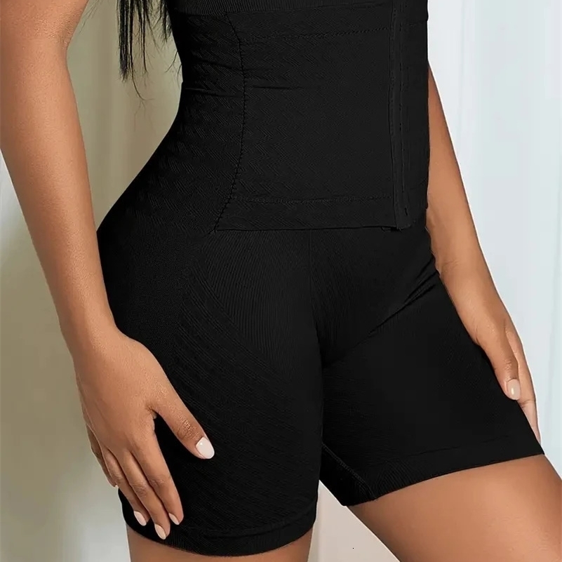 Women Firm Tummy Control with Hook Butt Lifter Shapewear Panties High Waist Trainer Body Shaper Female Slimming Fajas Shorts 241224