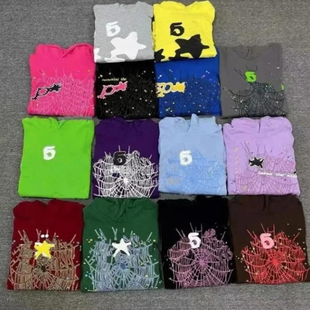 Pink Spider Hoodie: Loose Fit Luxury Sweatshirt for Men & Women - Designer Inspired Purple Web Jacket